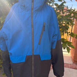 Men's Blue and Black Jacket